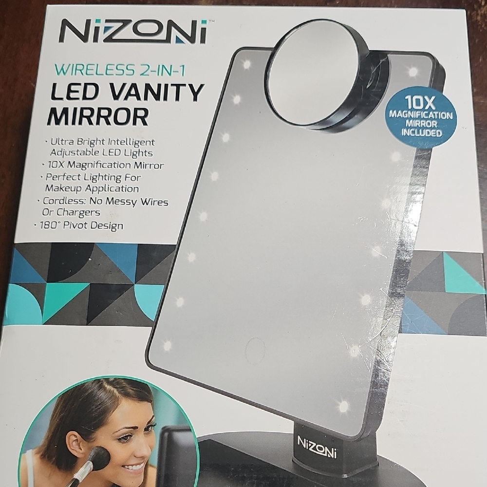 Nizoni Wireless LED Vanity Mirror - Picture 2 of 7